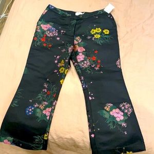 ERDEM x H&M Black Embroidered Pants (US 12)